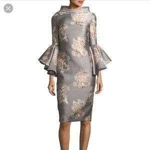 NWT Badgley Mischka funnel neck dress
